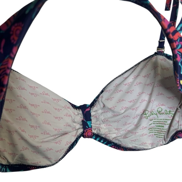 Lilly Pulitzer Fish Reef Colorful Bikini Top Size Large - Picture 5 of 7